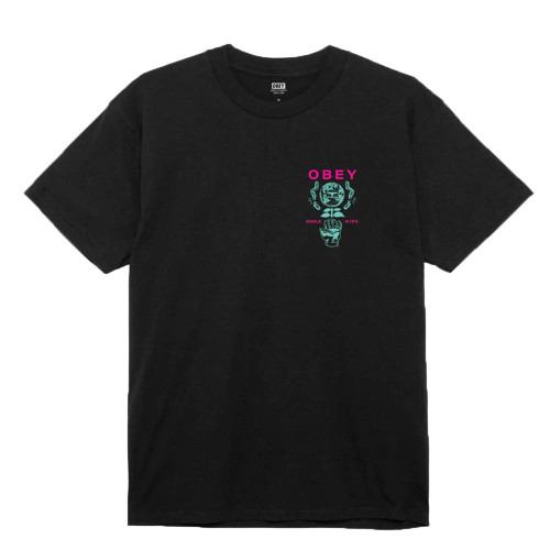 OBEY HELPING HAND TEE BLACK Μαύρο